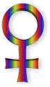 rainbow female symbol